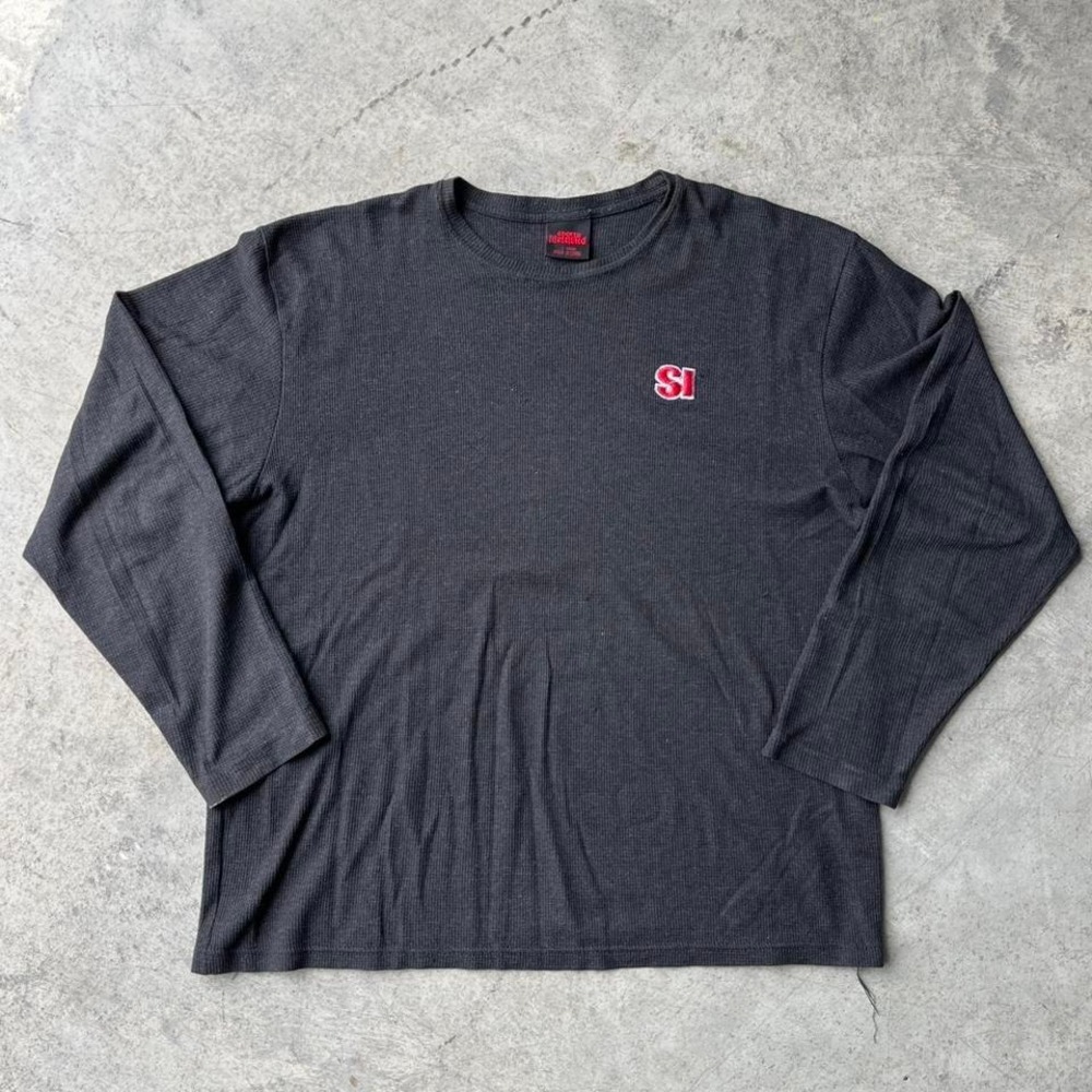 vintage y2k sports illustrated waffle knit‎ thermal